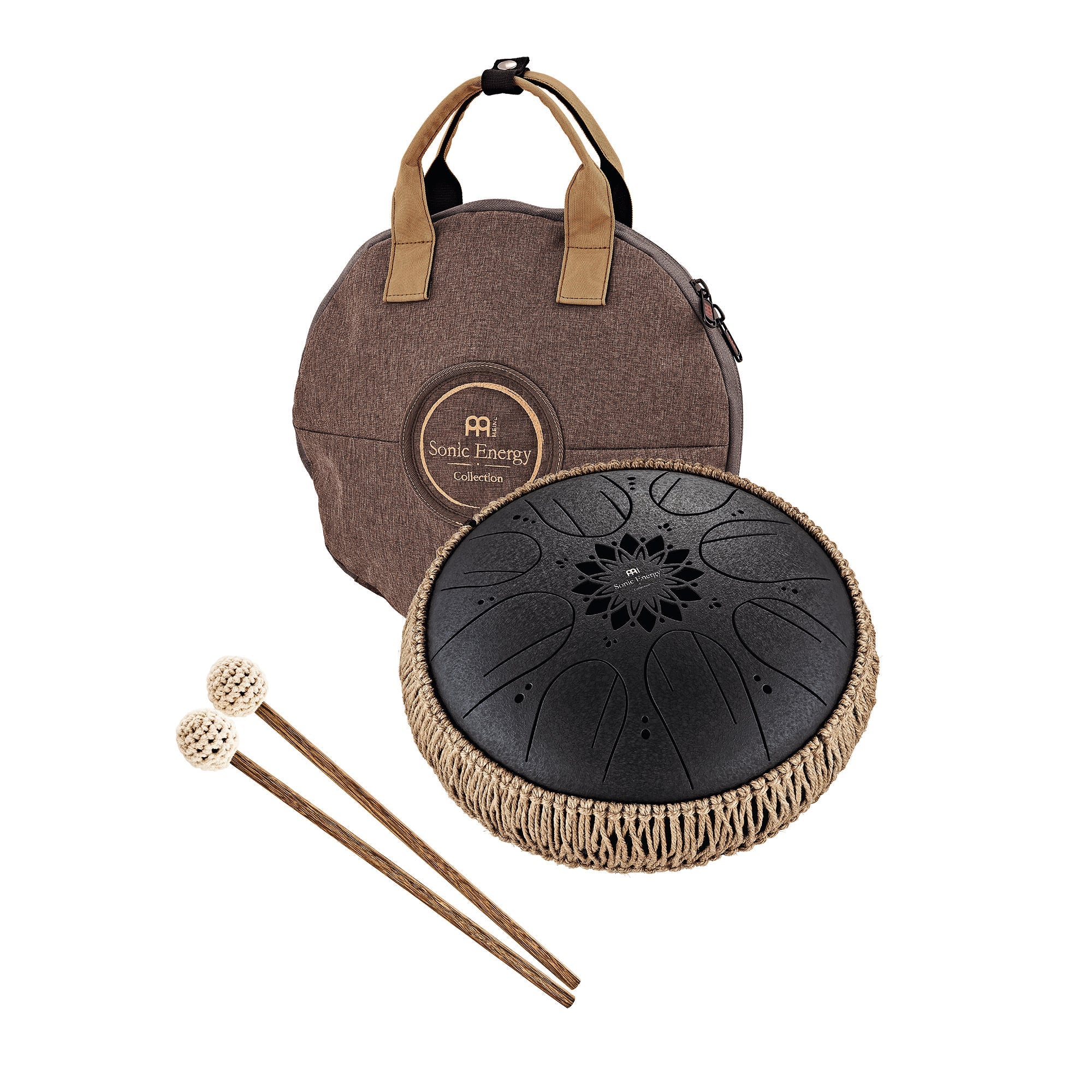 10" Medium Octave Steel Tongue Drum, B Minor, 8 Notes, 432 Hz, Black | | Wiccan Center