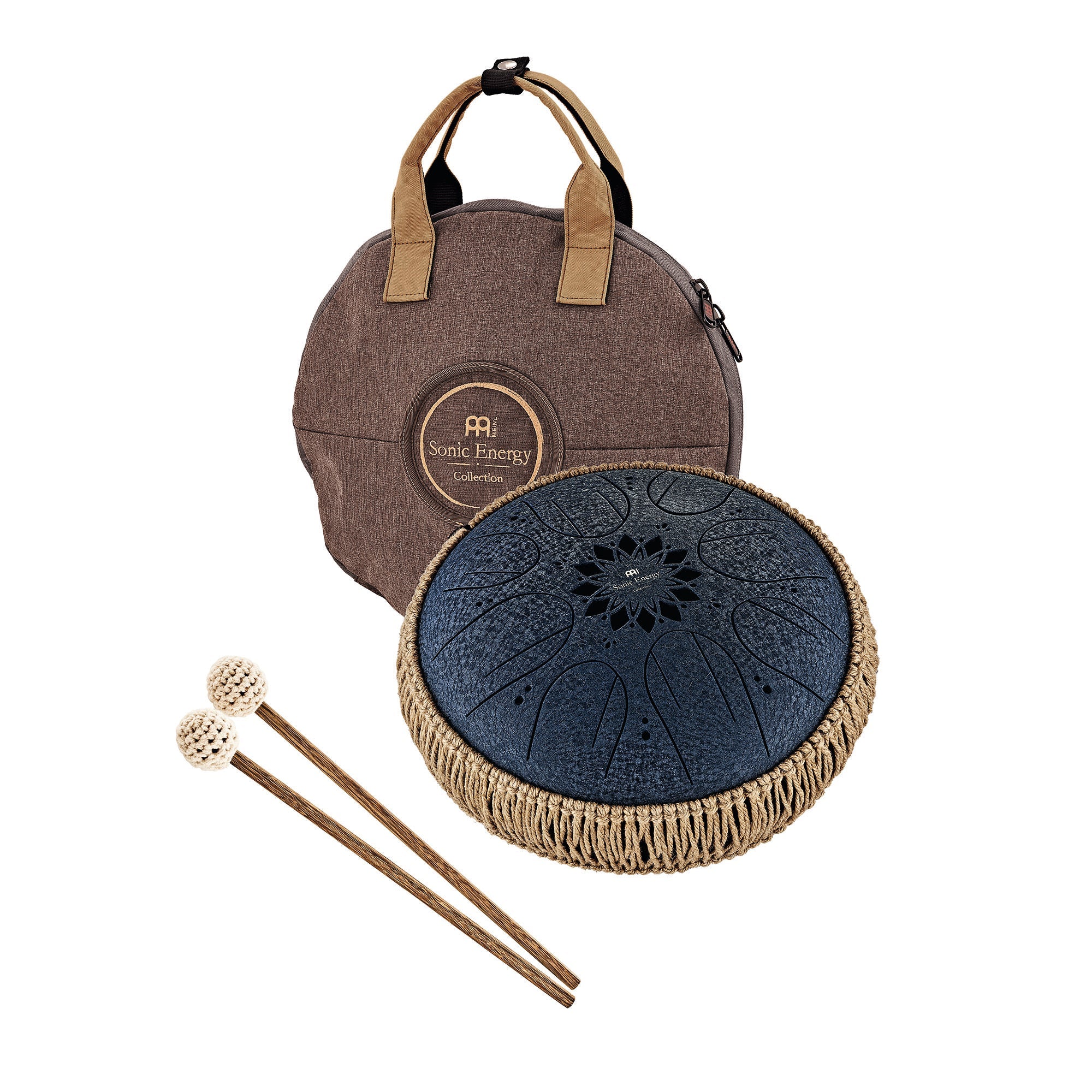 10" Medium Octave Steel Tongue Drum, C Minor, 8 Notes, 432 Hz, Navy Blue | | Wiccan Center