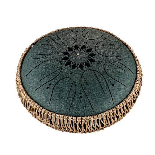 10" Medium Octave Steel Tongue Drum, F# Minor, 8 Notes, 432 Hz, Dark Green | | Wiccan Center