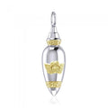 Celtic Angel Sterling Silver and 14K Gold Accent Bottle Pendant MPD4062
