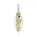 Celtic Angel Wing Silver and Gold Bottle Pendant MPD4065