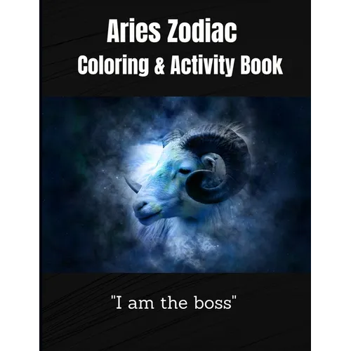 Aries Zodiac Coloring &Activity Book: Horoscope Activity Book - Paperback | Books | Wiccan Center