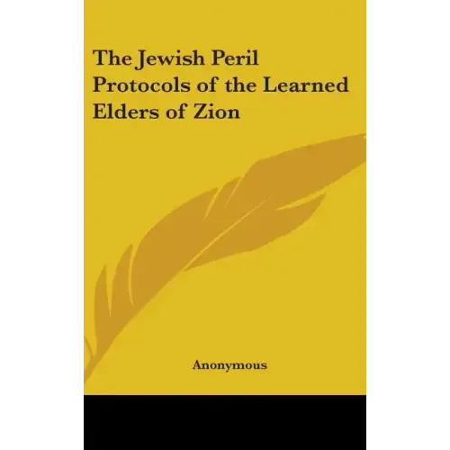 The Jewish Peril Protocols of the Learned Elders of Zion - Hardcover | Books | Wiccan Center