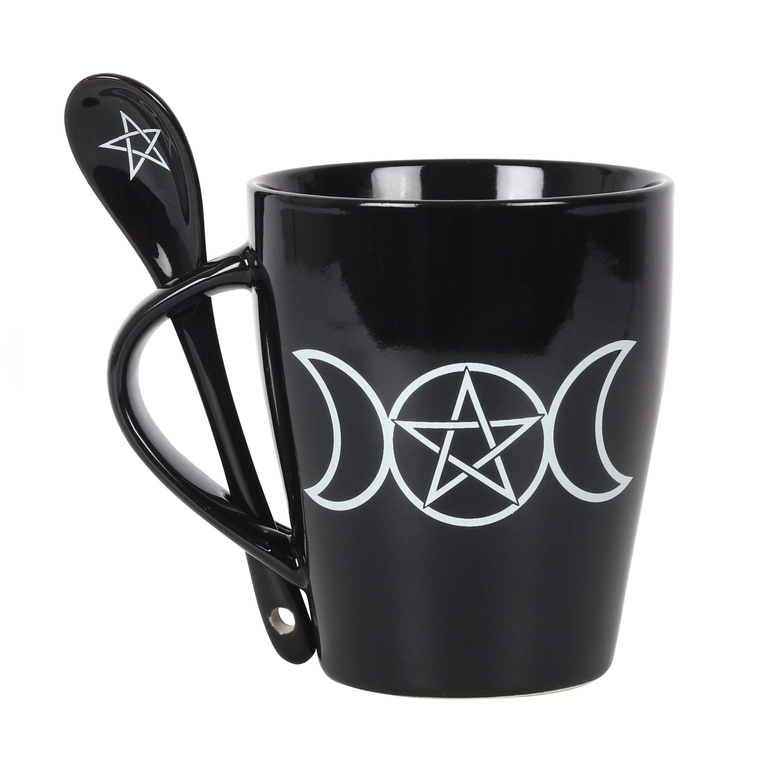 Triple Moon Mug & Spoon | Mugs | Wiccan Center