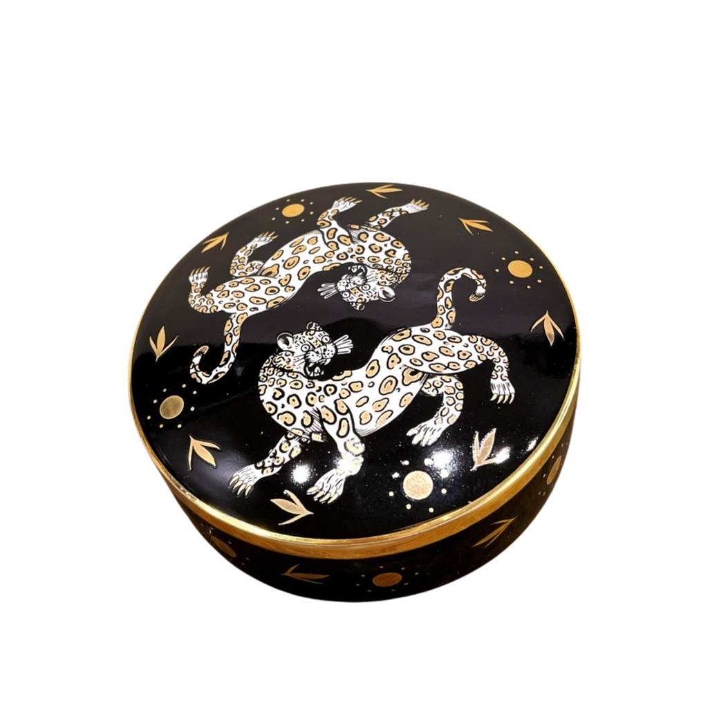 Maenad Glazed Porcelain Round Box