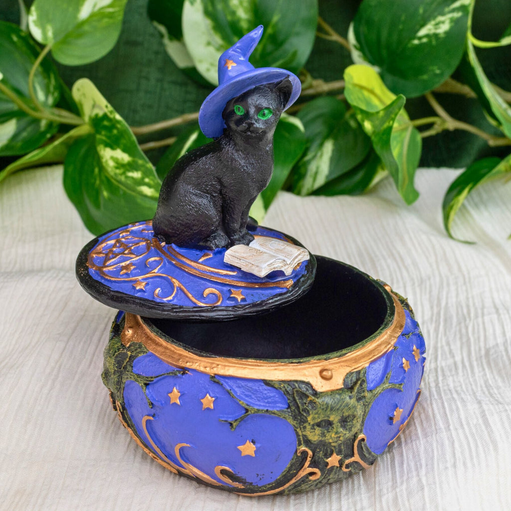 Magical Cat Trinket Box | Religious Altars | Wiccan Center