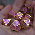 Maiden Lillian's Heart Metal Dice Set | Metal | Wiccan Center