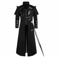 Medieval Viking Wear Gothic Steampunk Assassin Long Coat Pirate Armor Leather Costume Jacket