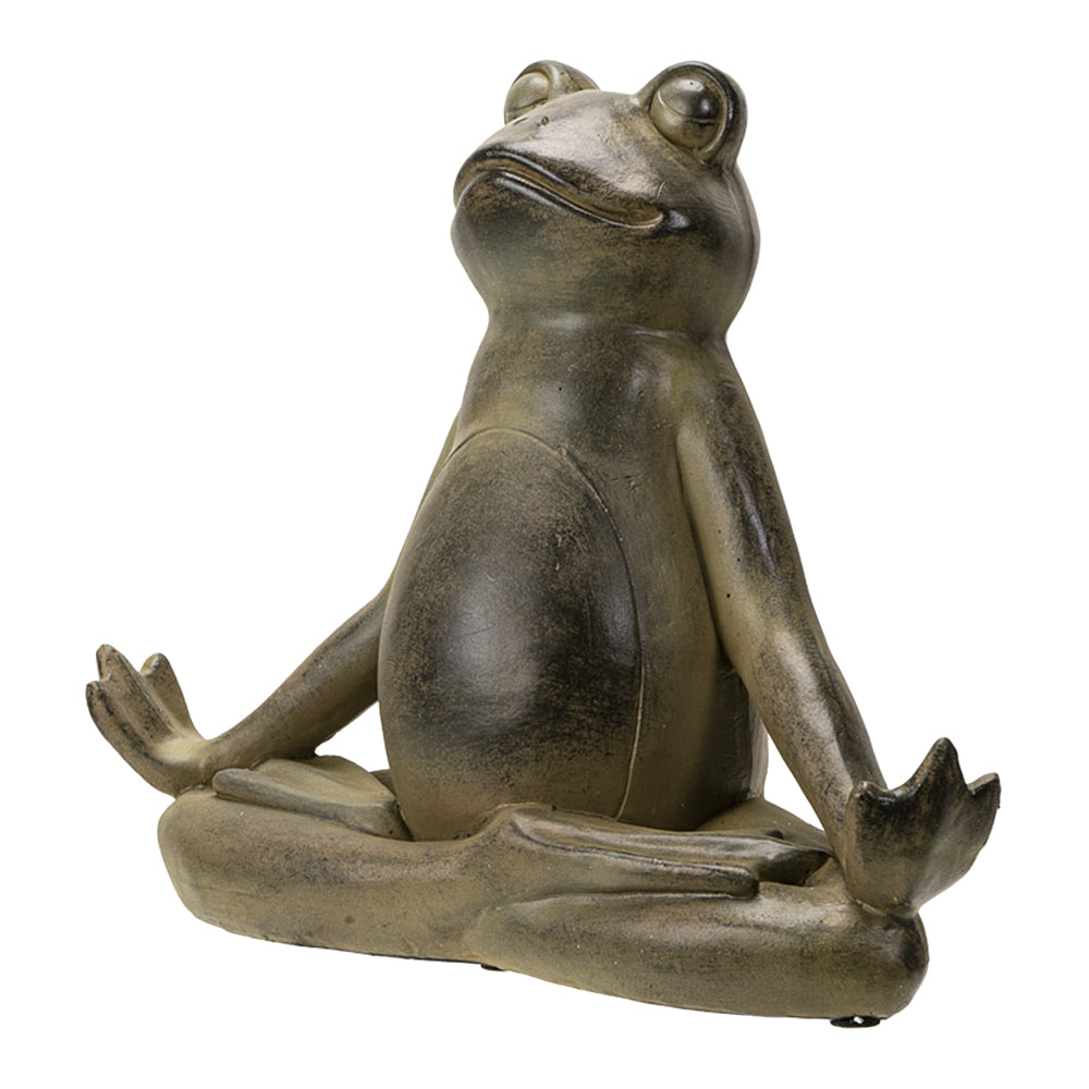 Meditating Yoga Frog | Statue | Wiccan Center