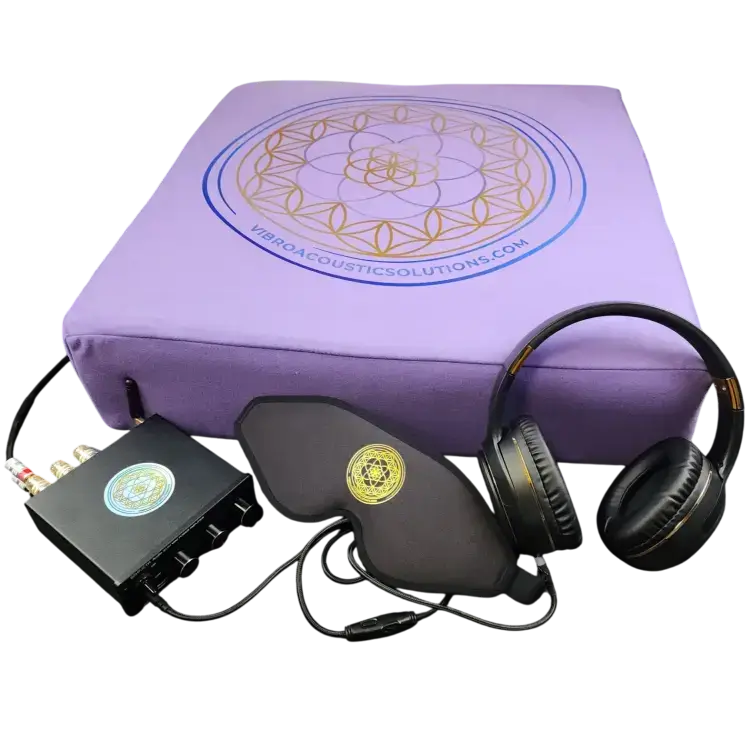 Premium Vibroacoustic Therapy Meditation Cushion Bundle | Vibroacoustic Cushion | Wiccan Center