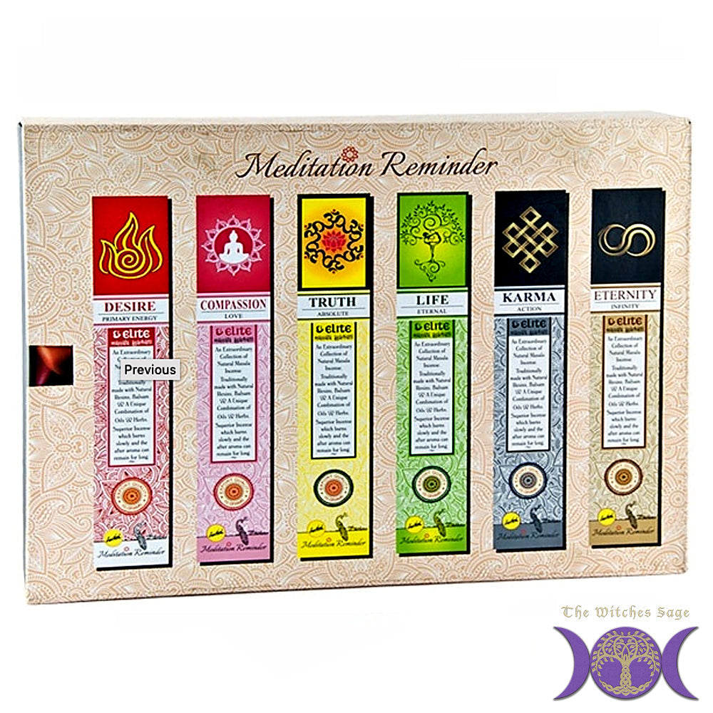 Meditation Reminder Gift Pack - 15 Gram (12 per box) | Gift Sets | Wiccan Center