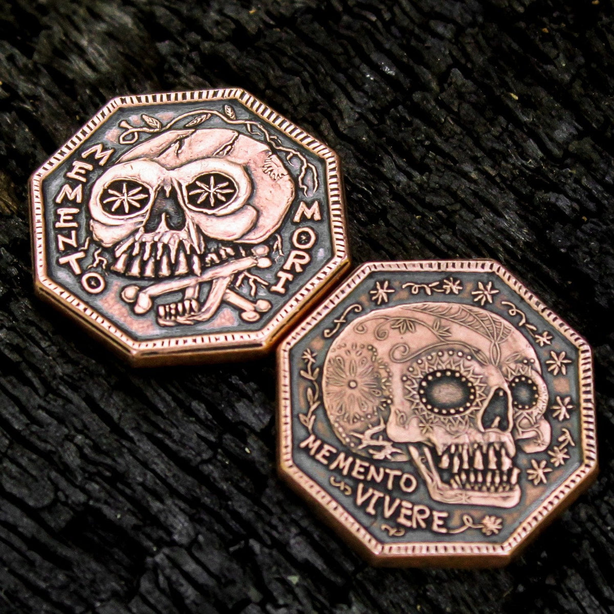 Memento Mori / Memento Vivere Reminder Coin | Artwork | Wiccan Center