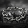 Men’s Nail Hook Bracelet – Vintage Punk Chain Bracelet, Titanium Steel Interlocking Cuff