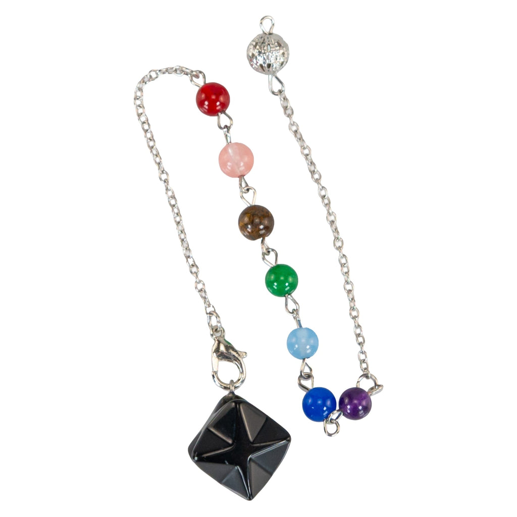 Crystal Merkaba Pendulum with Chakra Stones | | Wiccan Center