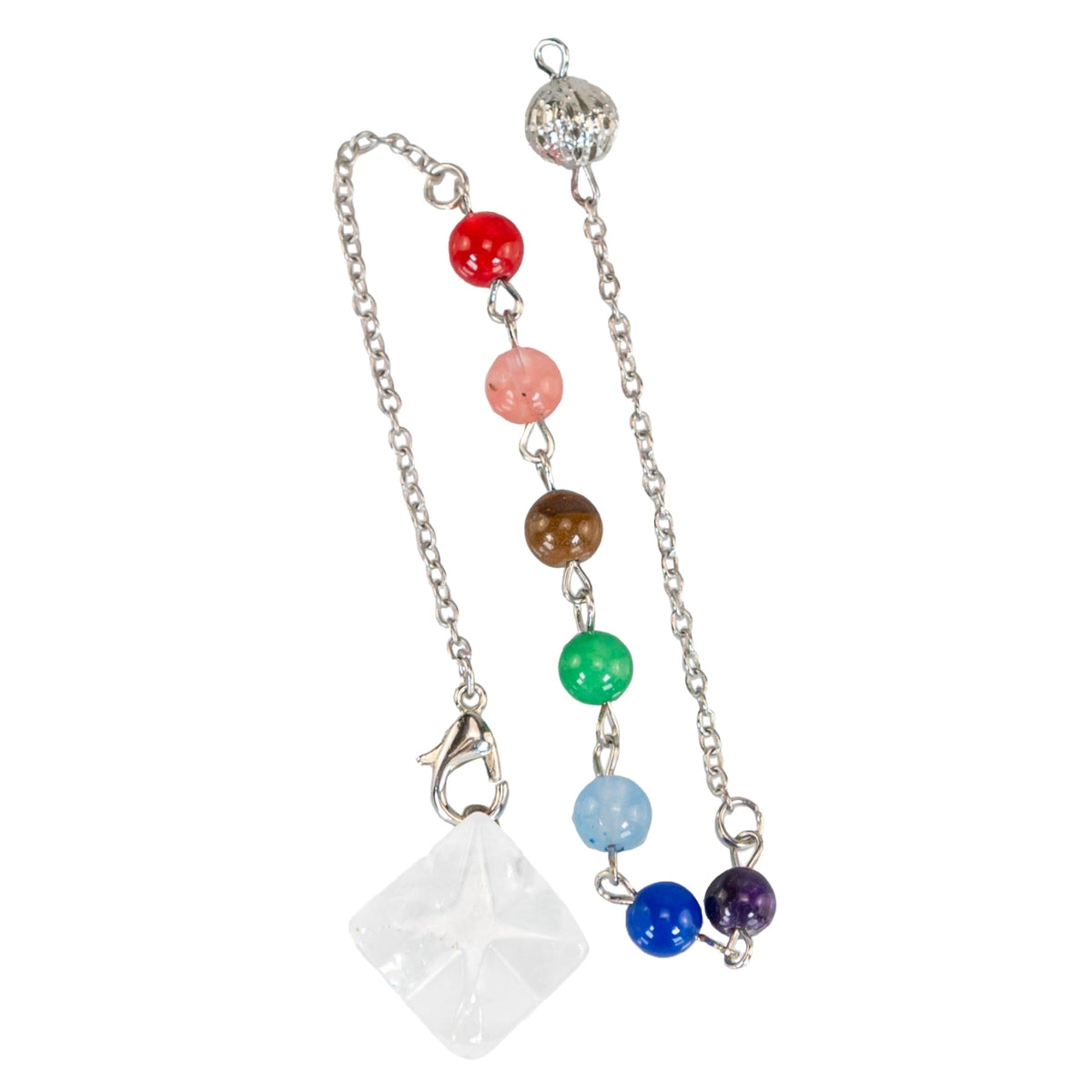 Crystal Merkaba Pendulum with Chakra Stones | | Wiccan Center