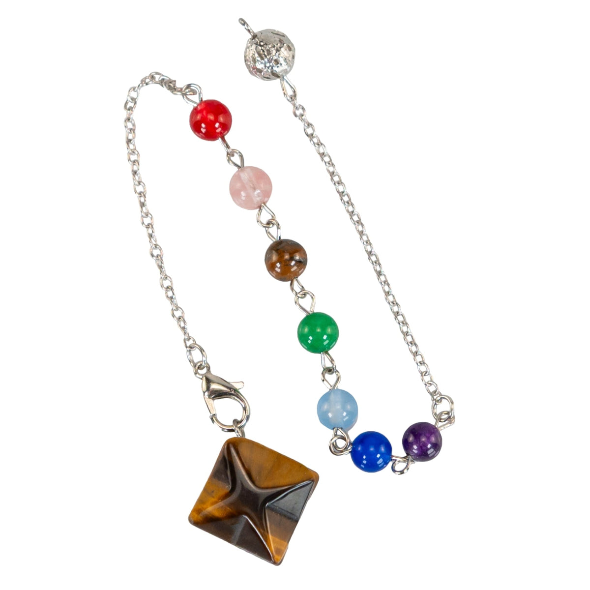 Crystal Merkaba Pendulum with Chakra Stones | | Wiccan Center