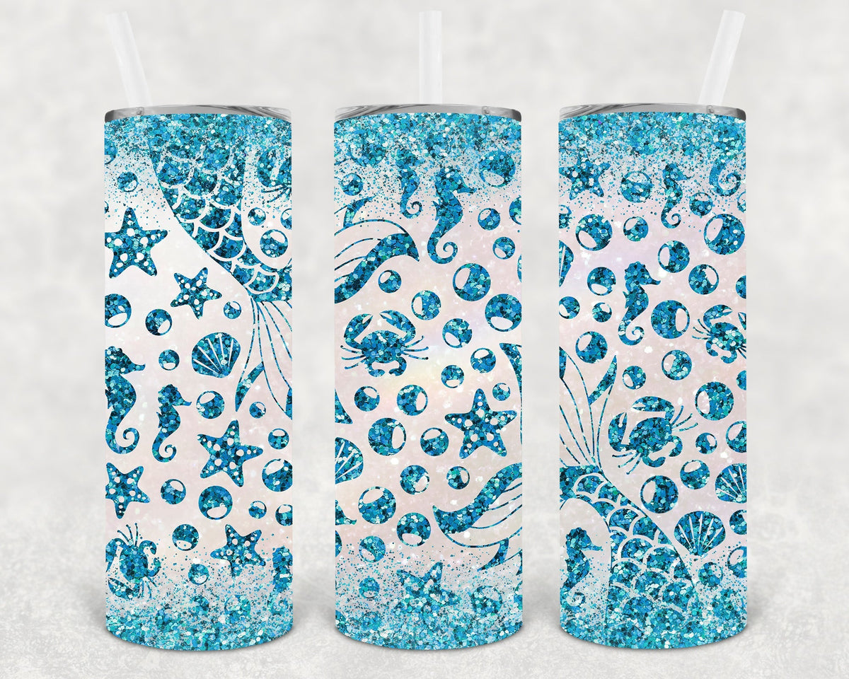Mermaid 20 oz Skinny Tumbler | Tumbler | Wiccan Center