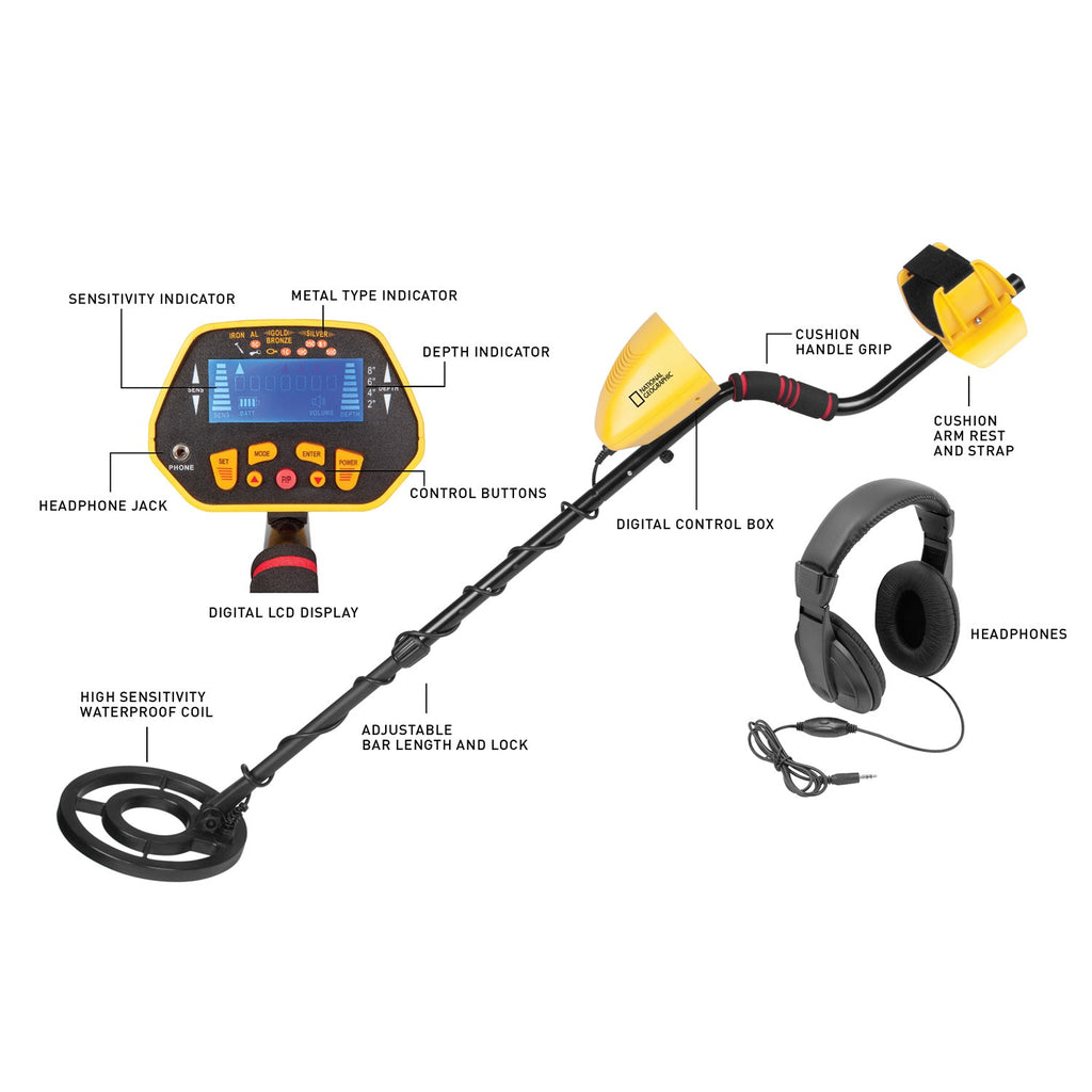 Digital Metal Detector with Headphones | Metal Detector | Wiccan Center