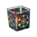 Metatron Chakra Handcrafted Glass Square Votive Holder | Candle Holder | Wiccan Center