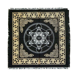 Metatrons Cube Altar Cloth 18" x 18" | Altar Cloth | Wiccan Center