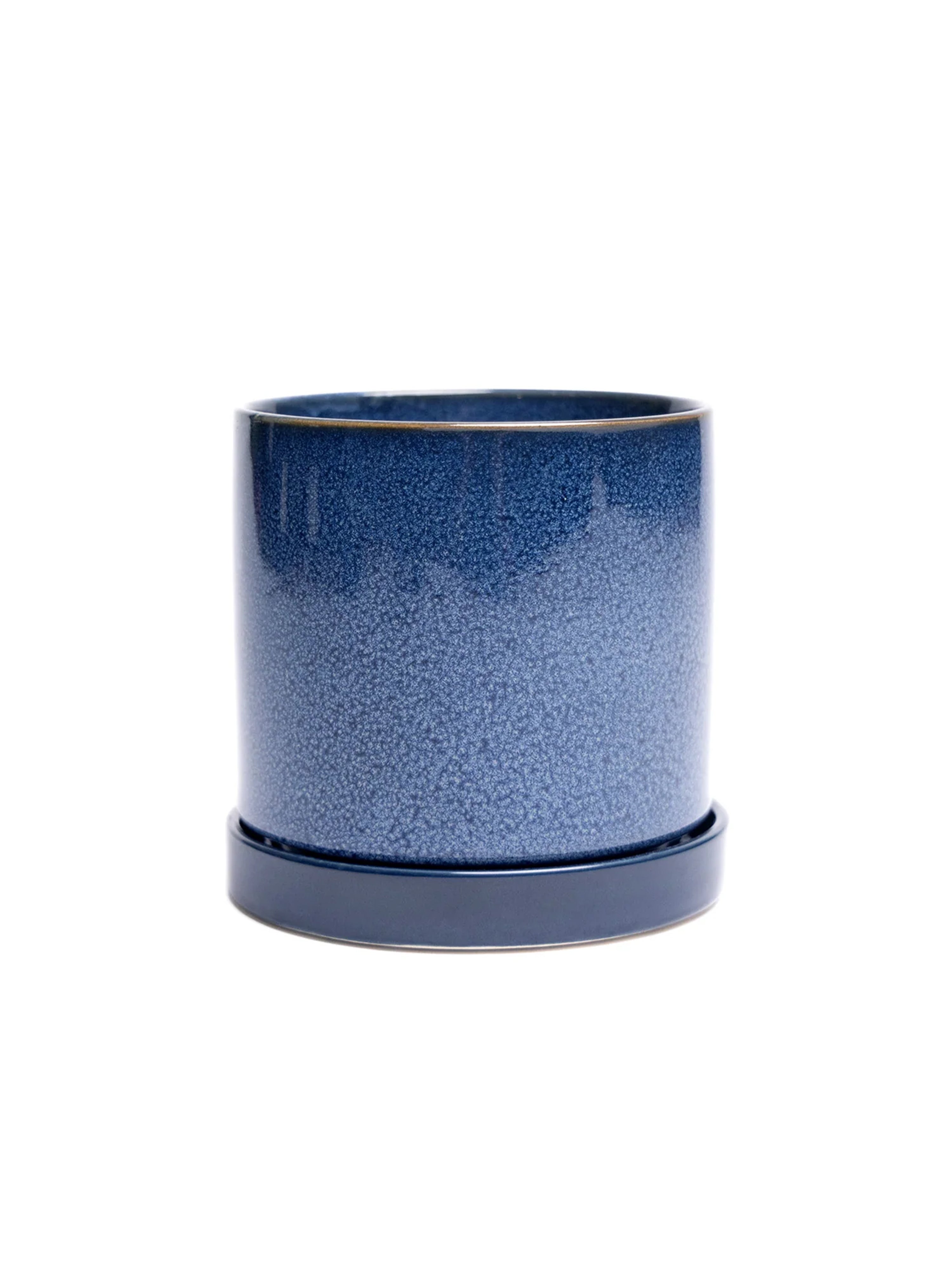 Cosmos Blue 3" Ceramic Plant Pot and Saucer | plant pot | Wiccan Center