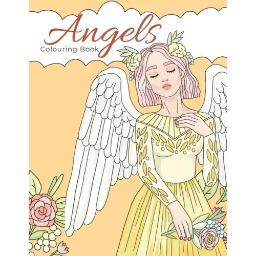 Angels Colouring Book: 30 Angelic Tarot Colouring Pages - Paperback | Books | Wiccan Center