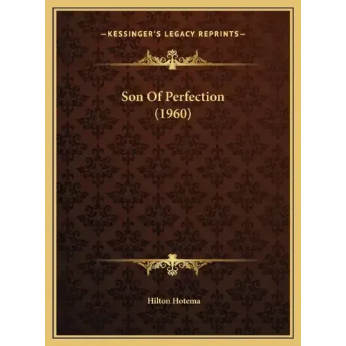 Son Of Perfection (1960) - Hardcover