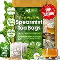 Spearmint Tea Bags, 100% Natural & Pure Spearmint Leaves. Loose Leaf Spearmint Herbal Tea. Spearmint Leaf Tea. No Sugar, No Caffeine, No Gluten, Vegan. | Tea | Wiccan Center