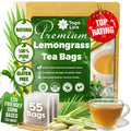 Lemongrass Tea Bags, 100% Natural & Pure Lemongrass leaves, Eco-Conscious Tea Bags, Lemongrass Herbal Tea. Lemongrass Leaf Tea. No Sugar, No Caffeine, No Gluten, Vegan. | Tea | Wiccan Center