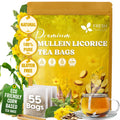 Premium Mullein Licorice Tea Bags. 100% Natural, Blend of Mullein Leaves, and Licorice Root. | Tea | Wiccan Center