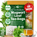 Mugwort Leaf Tea Bags, 100% Natural and Pure Mugwort Leaves, Loose Leaf Mugwort Herbal Tea, Mugwort Leaf Tea, No Sugar, No Caffeine, No Gluten, Vegan. | Tea | Wiccan Center