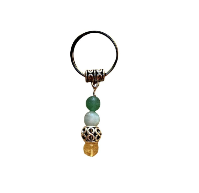 Money Crystal Beaded Key Chain | | Wiccan Center