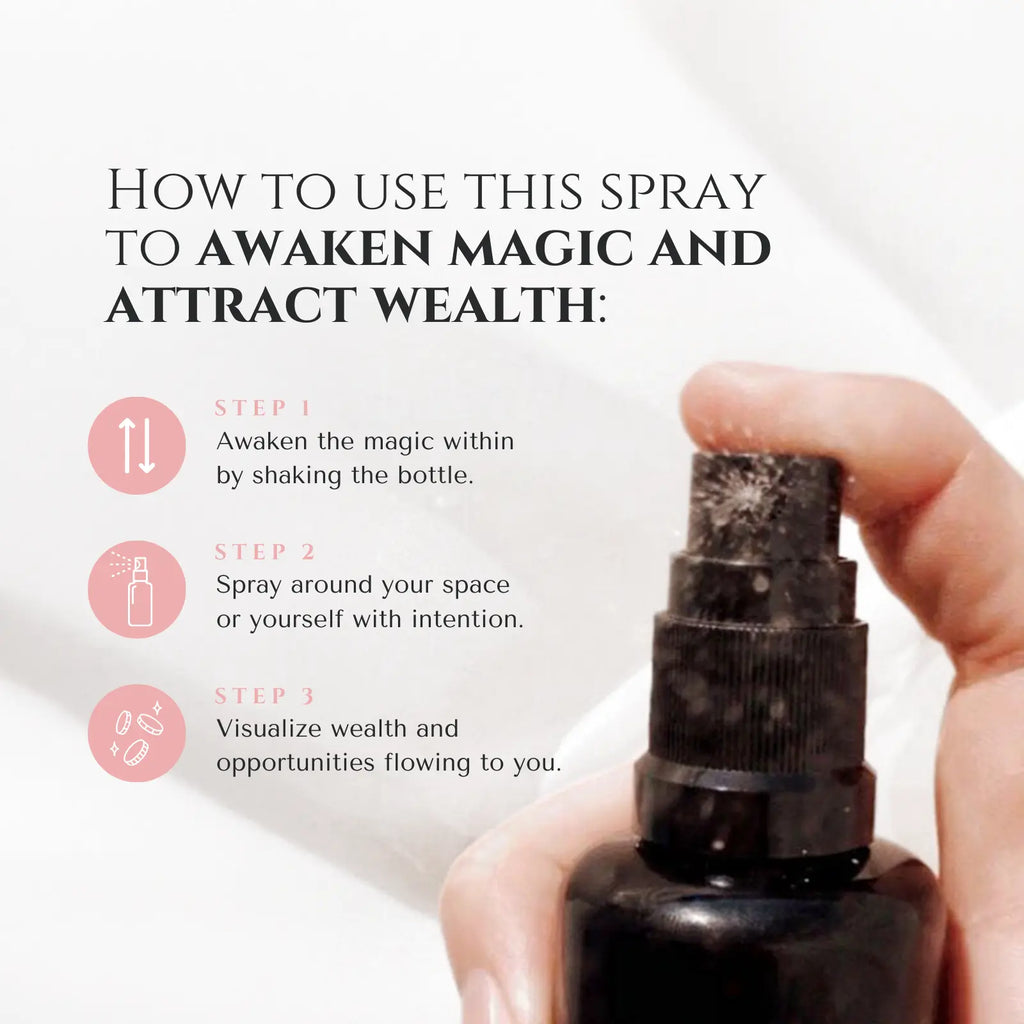 Prosperity Smudge Spray — Money Magnet Ritual Mist | | Wiccan Center