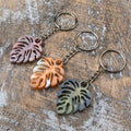 Monstera Leaf Resin Keychain | | Wiccan Center