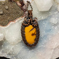 Mookaite Jasper Wire Wrap Pendant 2.5 Inch