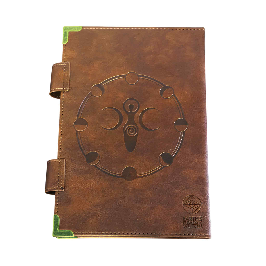 Moon Cycle Leather Journal | Office Supplies | Wiccan Center