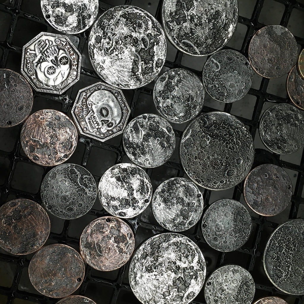 Full Moon Silver Coin -  1 in / 26 mm