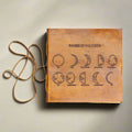 Moon Phases 7x7 Artists Embossed Leather Journal | Journal | Wiccan Center