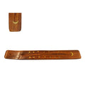 Moon Wood Incense Boat Burner (R) | Incense Holder | Wiccan Center