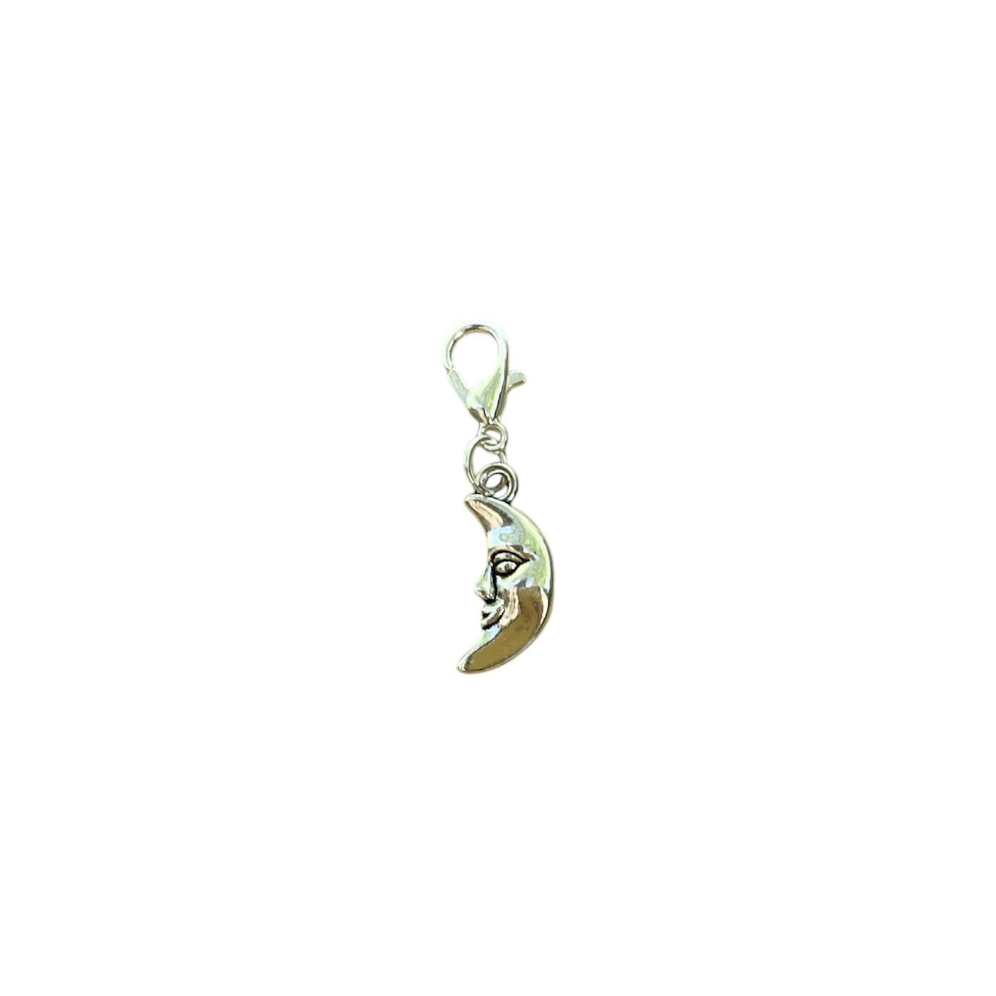Celestial Charms - Moon with Face 3D Charm | | Wiccan Center