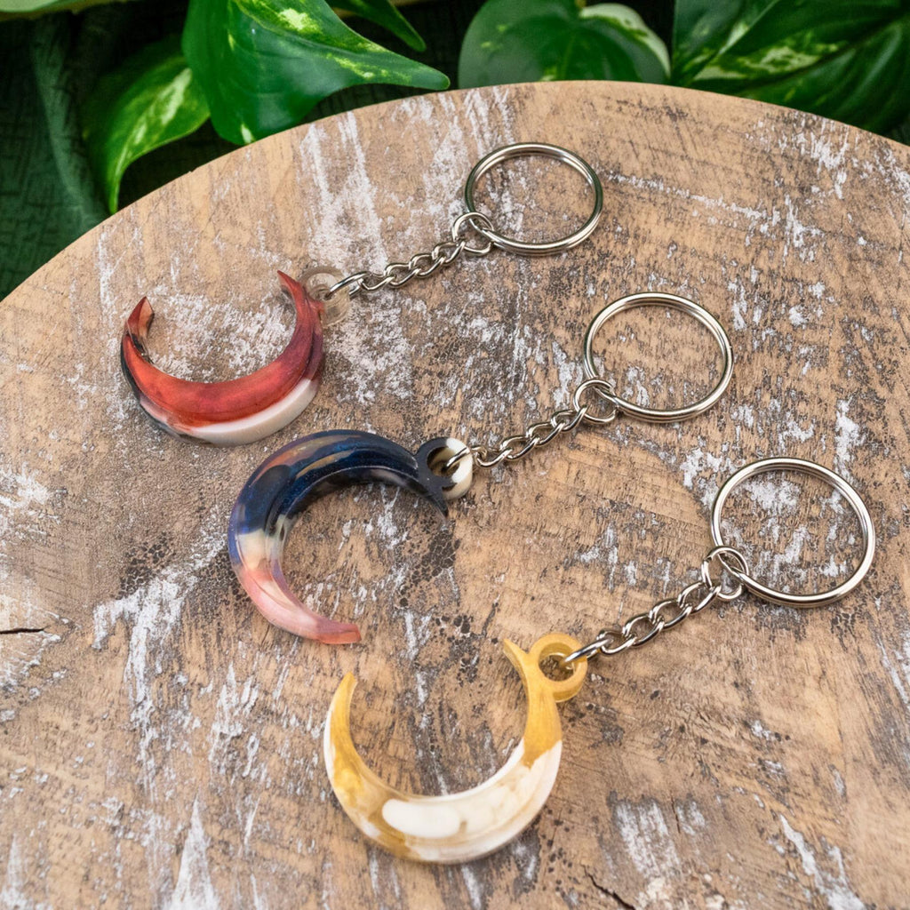 Moon Resin Keychain | | Wiccan Center