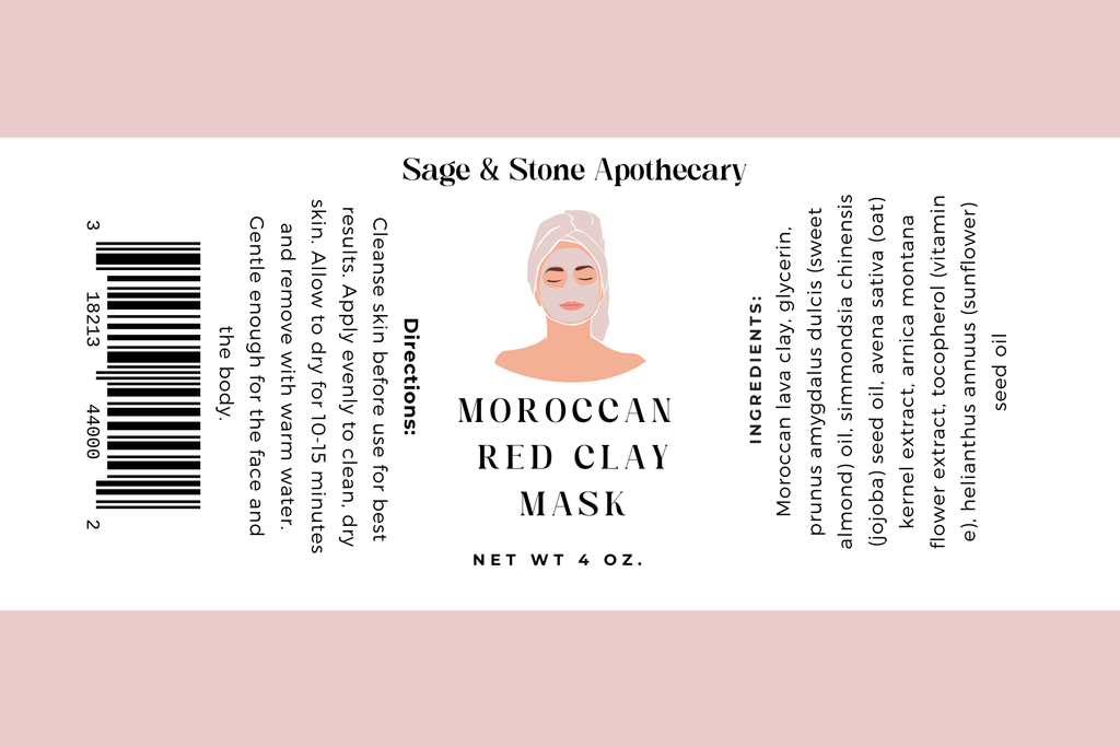 Moroccan Red Clay Mask | Personal Care & Wellness, Body Care | Wiccan Center