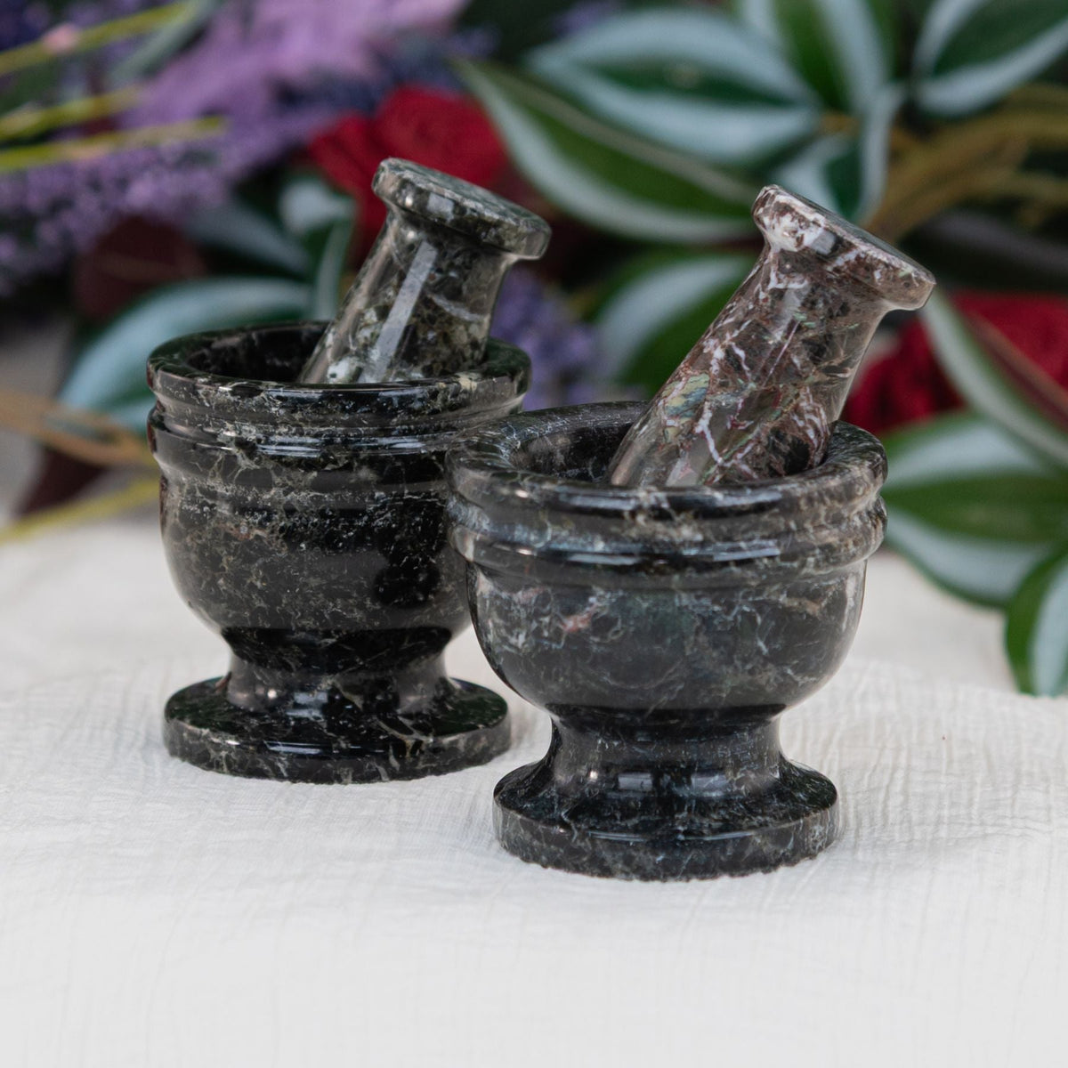 Black Zebra Mortar and Pestle | | Wiccan Center