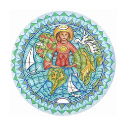 Mother Earth Color Sticker 3" | Decal | Wiccan Center