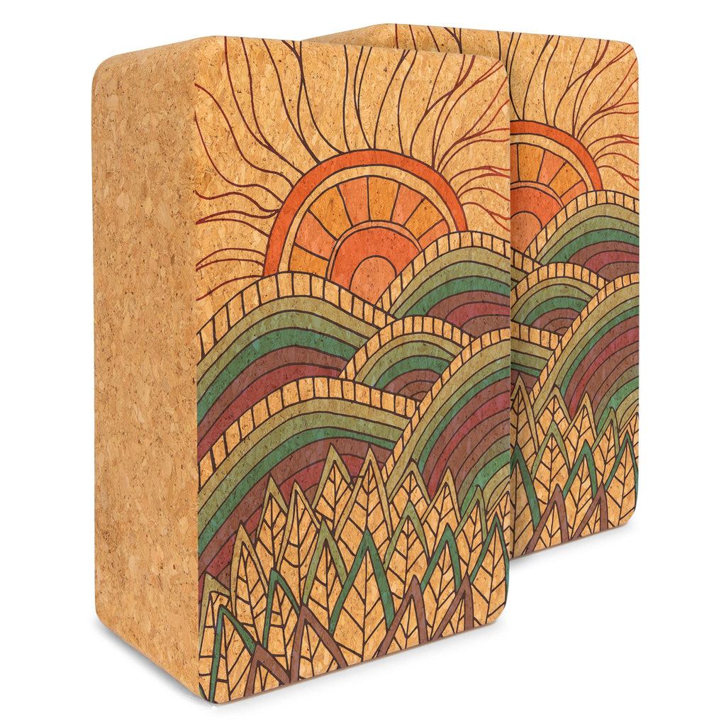 Artist Cork Yoga Block Set | Yoga & Pilates Blocks | Wiccan Center