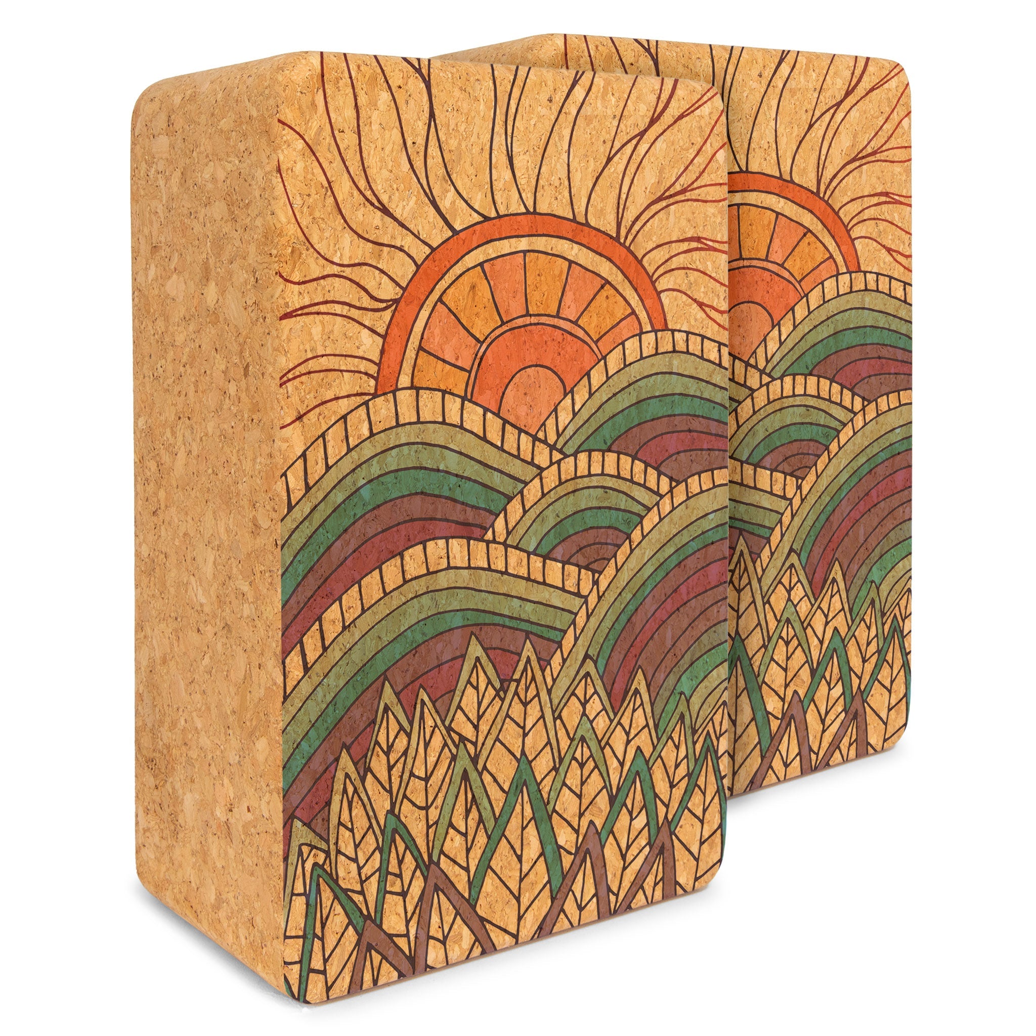 Artist Cork Yoga Block Set | Yoga & Pilates Blocks | Wiccan Center