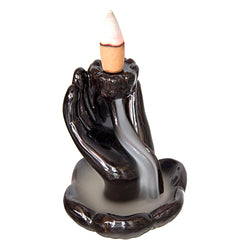 Mudra Hand Ceramic Backflow Incense Burner | Incense Burner | Wiccan Center
