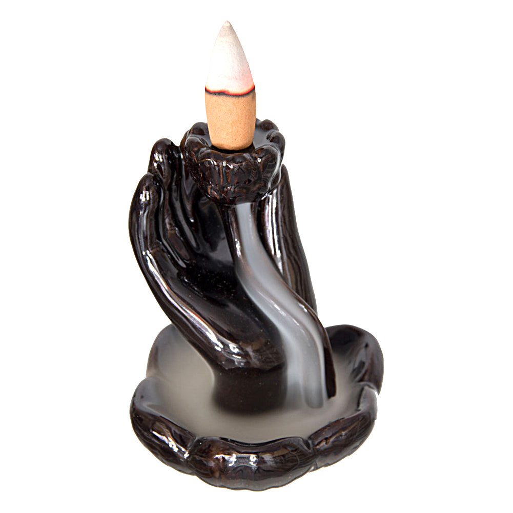 Mudra Hand Ceramic Backflow Incense Burner | Incense Burner | Wiccan Center