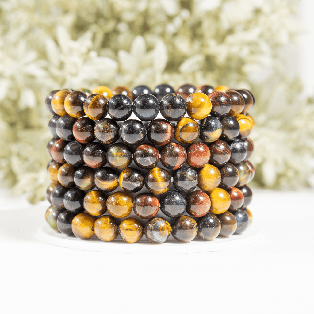 Multi Tiger Eye Bracelet (Self-Confidence, Spiritual Stability,)