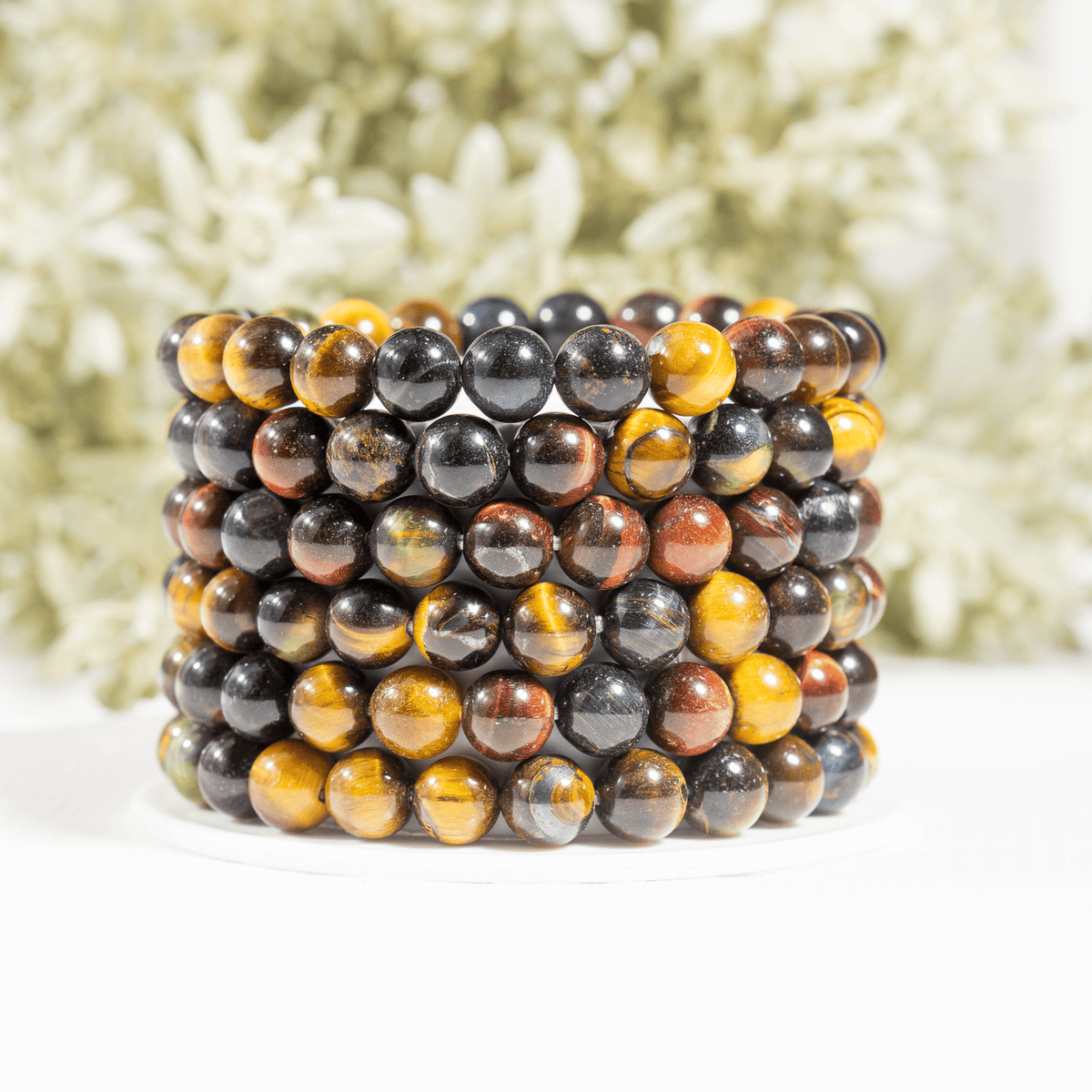 Multi Tiger Eye Bracelet (Self-Confidence, Spiritual Stability,)